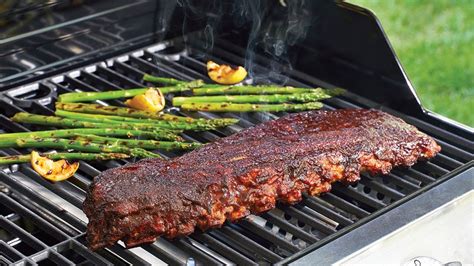how to cook boneless spare ribs on a gas grill